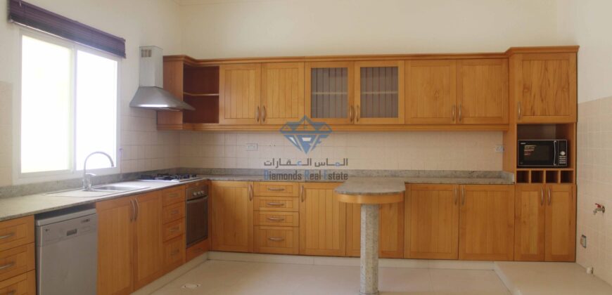 4 Bedrooms + Maid Room Villa for Rent. This Beautiful Villa is Located in MQ