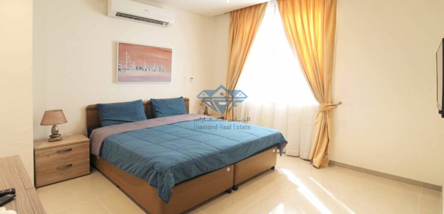 Fully Furnished Luxurious 4 Bedrooms+2 Maid Rooms With Private Parking Villa For Rent In Azaiba Beach Front.