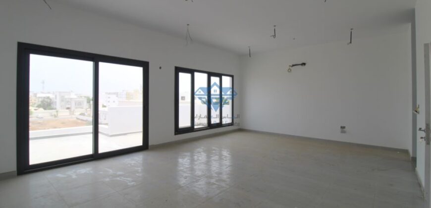 Brand New 4BR+Maidroom Twin Villa with covered shade parking for Rent in Mawaleh North