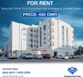 2BHK with Balcony Fully Furnished Flat for Rent in Gubrah North (Sea View)