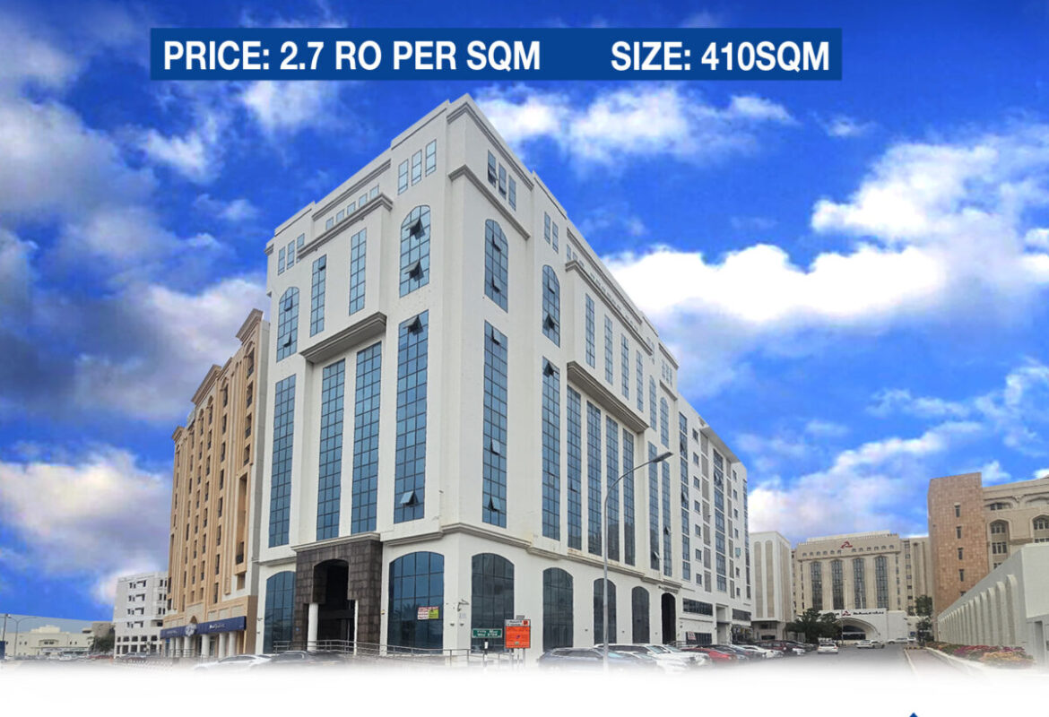 410sqm Office space available for rent in Ruwi near central bank