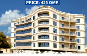 Beautiful 2 BHK Front View Apartment For Rent in Qurum ( Park View Building)