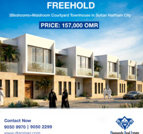 Elegant Courtyard Townhouse | Freehold 3 Bedrooms + Maidroom